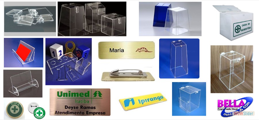 ACRILICO - URNAS  E CRACHÁS